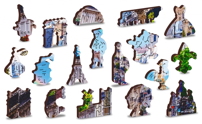 Drvene puzzle užurbani Pariz 2u1