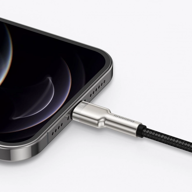 USB kabel za Lightning Baseus Cafule, 2,4A, 1m (crna)