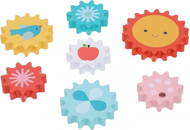 Petit Collage Puzzle zupčanici drvo