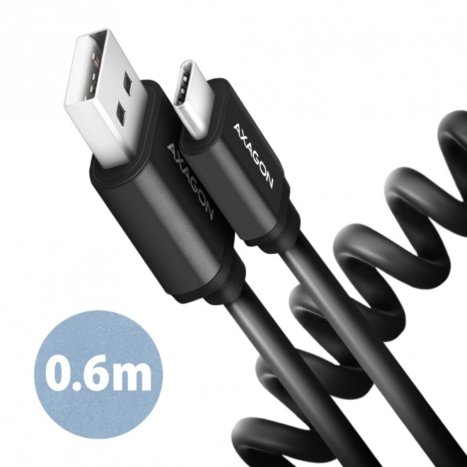 Kabel Twister USB-C – USB-A 0,6m