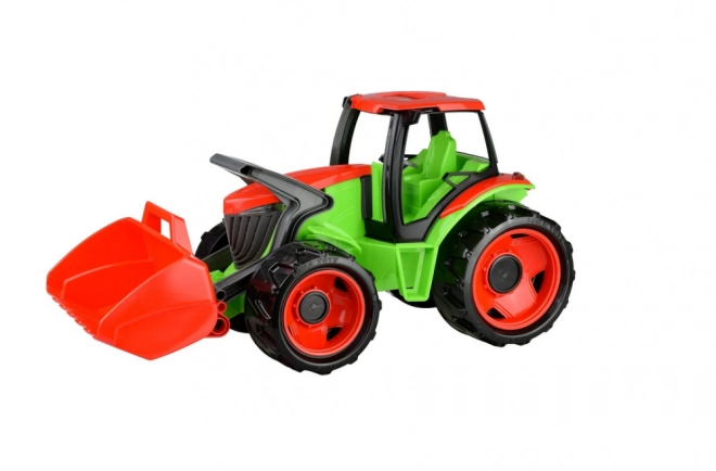 Traktor s lopatom plavo sive boje