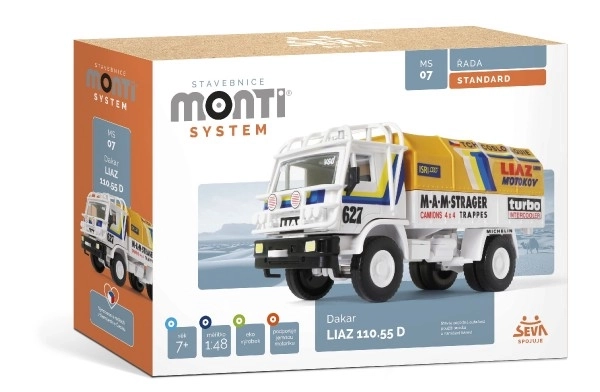 Konstrukcijski set Monti System MS 07 Dakar Liaz 1:48 u kutiji 22x15x6cm