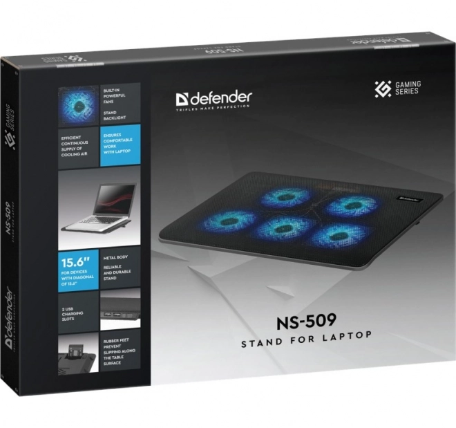 Metalna rashladna podloga za prijenosna računala NS-509, 15.6"-17"