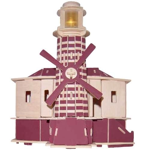 Woodcraft Drvene 3D puzzle svjetionik