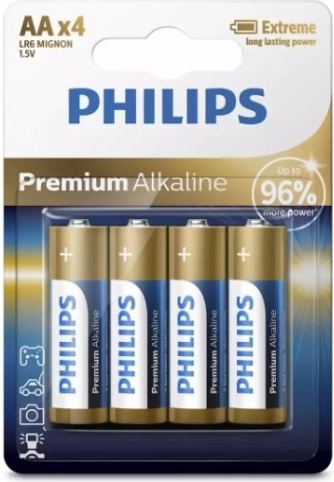 Premium alkalne baterije AA x4