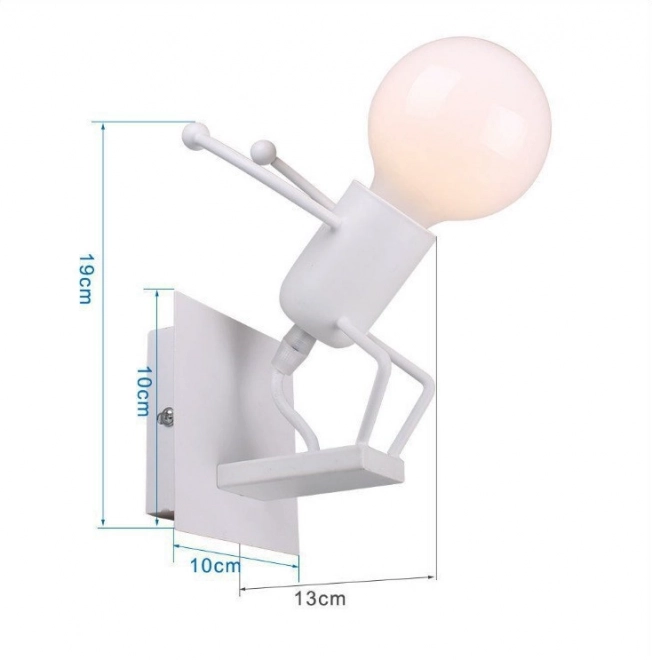 Zidna lampa Loft crna