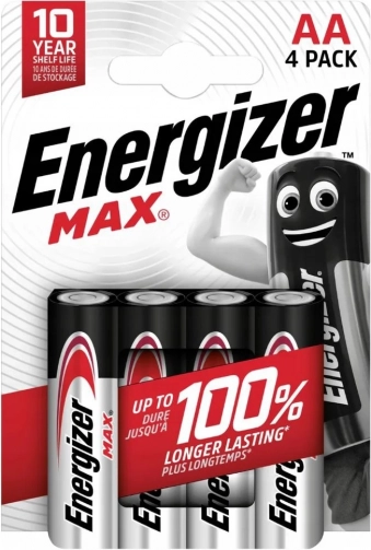 Alkalne baterije LR6/AA Energizer MAX, pakiranje 4 kom