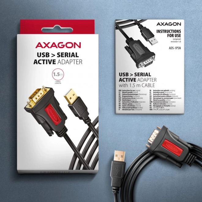 USB 2.0 na RS-232 adapter 1,5 m kabel s čipom Prolific