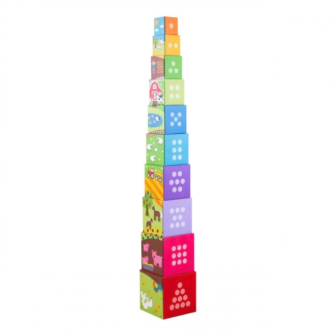 Didaktičke kocke Farma od Bigjigs Toys
