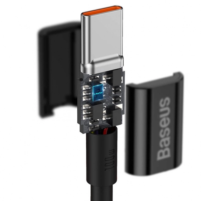 Kabel Baseus Superior Series USB-C na USB-C, 100W, 2m (crni)