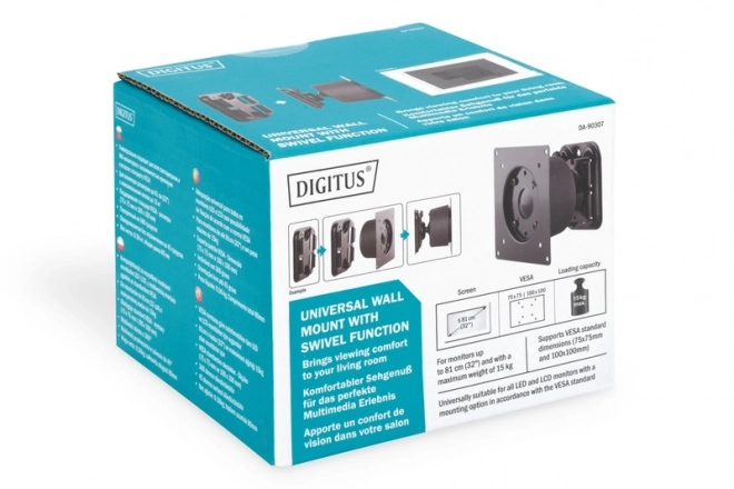 Držač za monitor DigiTus s okretnim zglobom do 27 inča