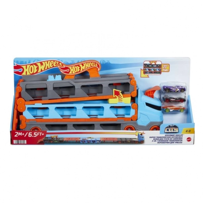 Hot Wheels trkački transporter 2-u-1