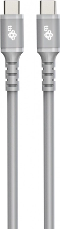 Silikonski USB C - USB C kabel 1 m sivi