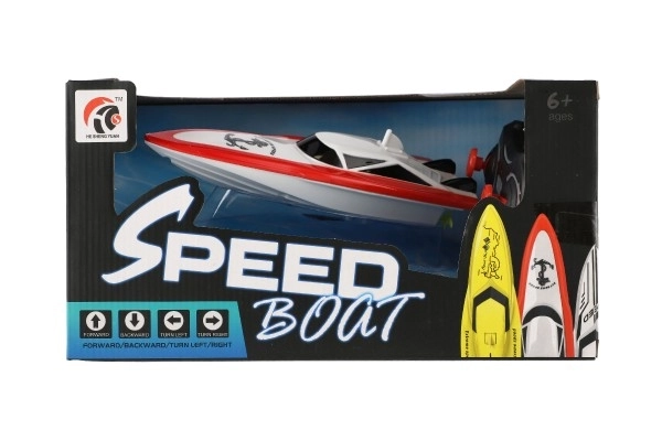 Motorni čamac/brod za vodu RC plast 19cm na baterije+punjivi paket+USB 2,4Ghz u kutiji 26x13x15cm