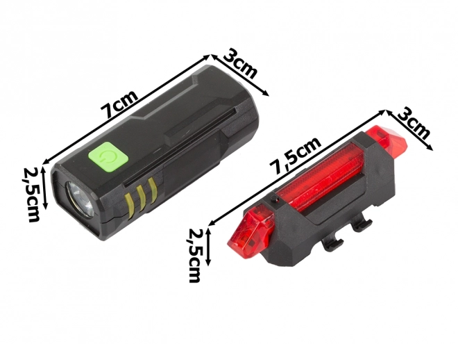 Set USB svjetala za bicikl prednje i stražnje