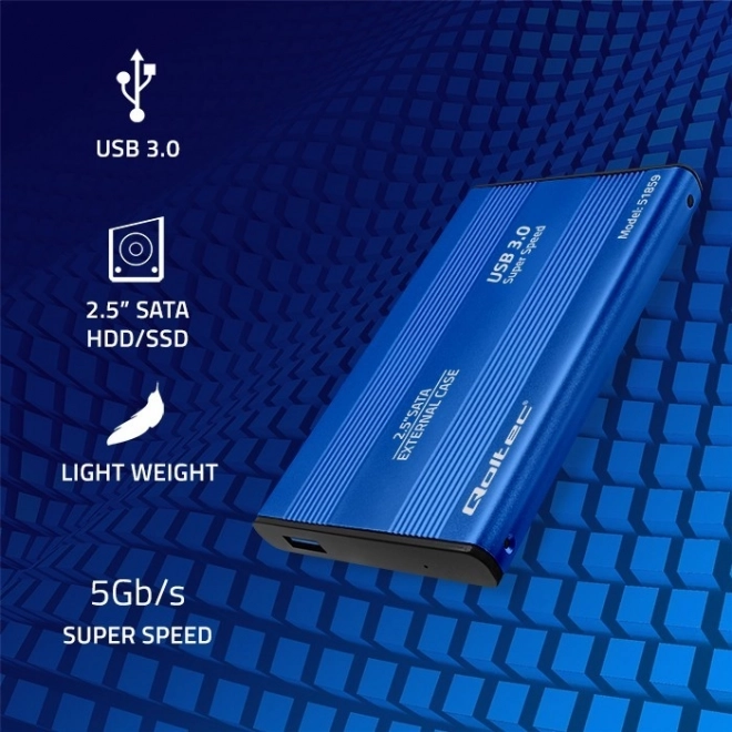 Vanjsko kućište za HDD/SSD 2.5" SATA3 USB 3.0 Plavo