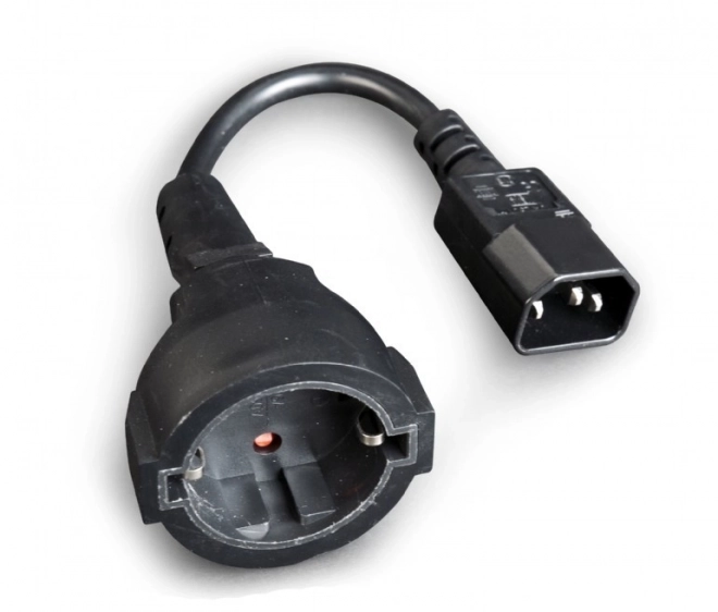 IEC320 C14 na SCHUKO (F) adapter napajanja 15 cm