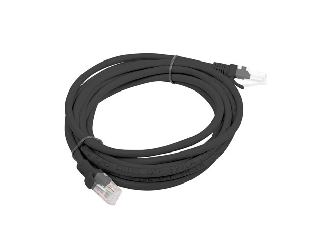 Patchcord kategorije 6 crni 3m Fluke Prošao Lanberg