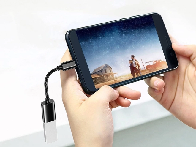 USB-C na USB-A 3.0 OTG adapter s opletenim kabelom