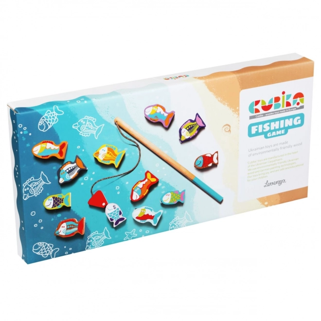 CUBIKA 13739 Ribolov - drvena igra 14 dijelova