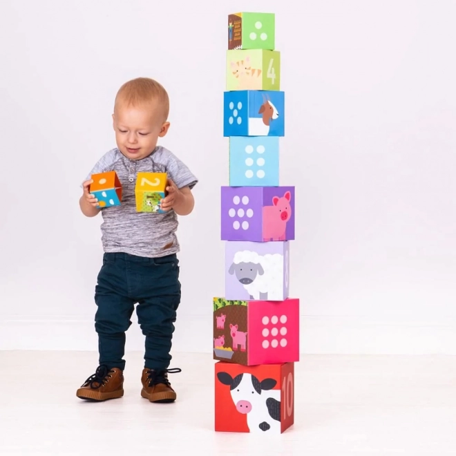 Didaktičke kocke Farma od Bigjigs Toys
