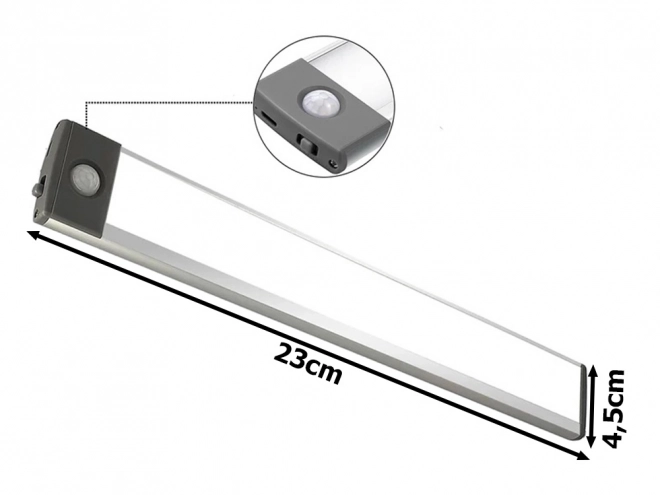 USB lampa s senzorom pokreta i prigušivanjem 23 cm