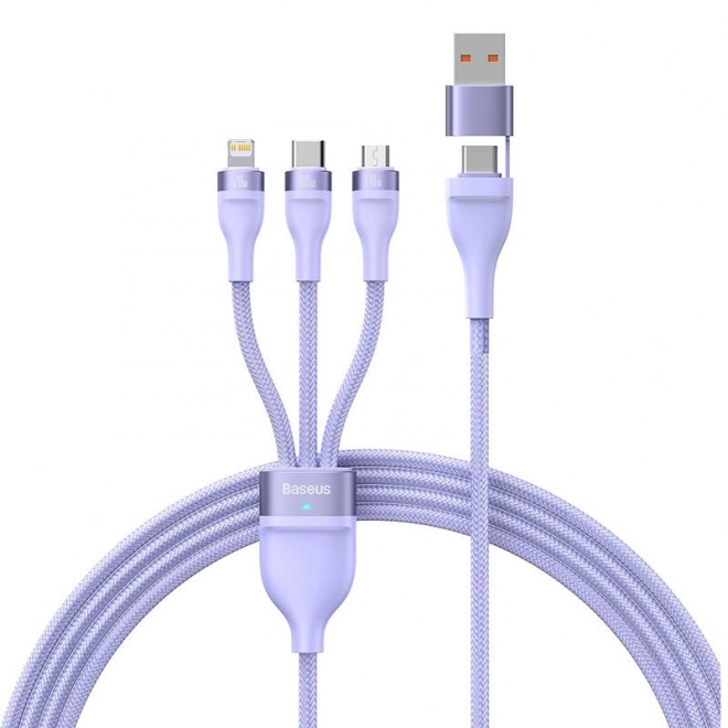 Kabel Baseus Flash Serija 2u1 USB-C + micro USB + Lightning 100 W