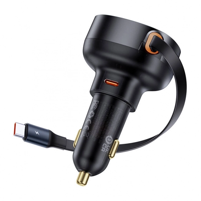 Punjač za auto Baseus Enjoyment Pro s USB-C kabelom