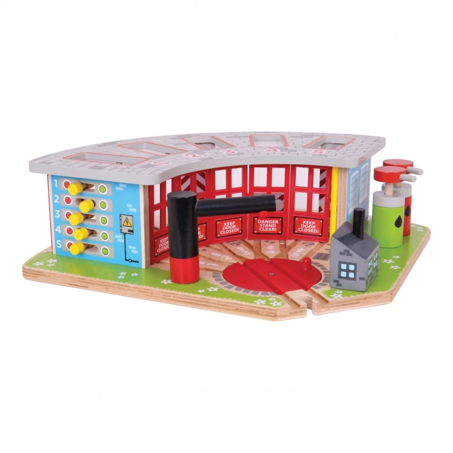 Bigjigs Rail Ekskluzivni depo za 5 vlakića