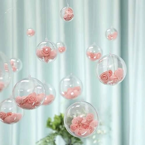 Prozirni ukrasi 12cm - set 5 komada Ruhhy 22278