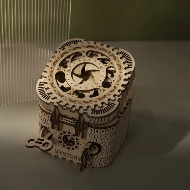 RoboTime 3D drvena mehanička slagalica Škrinjica za nakit