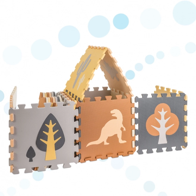 Pjenaste puzzle s dinosaurima i ogradom - 36 komada