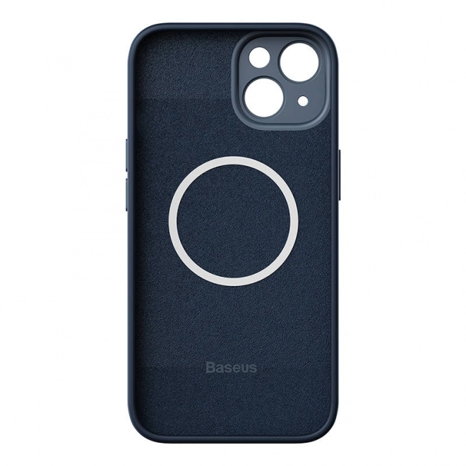 Magnetni futrola i set kaljenog stakla za iPhone 14 Plus - Baseus Liquid Silica plava
