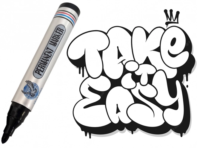 crni permanentni vodootporni marker