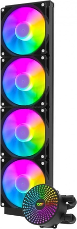 Vodeno hlađenje s RGB osvjetljenjem Darkflash DC480 crno