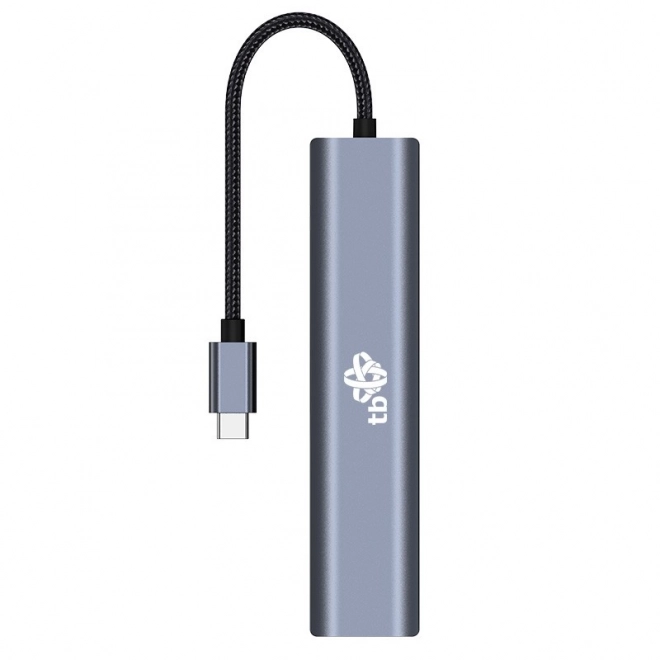 HUB USB-C adapter 6u1 - HDMI, 3x USB, PD, RJ-45