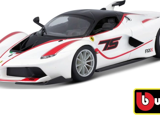 Bburago Ferrari Racing FXX K bijeli model 1:24