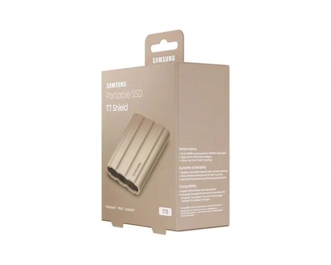 Vanjski SSD Samsung T7 Shield 1TB USB 3.2, bež