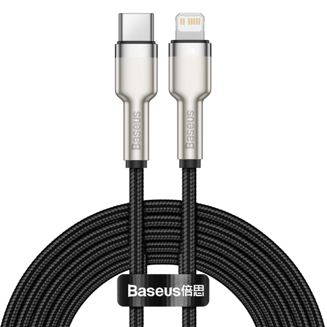 Baseus USB-C na Lightning kabel Cafule 20W, 2m crni