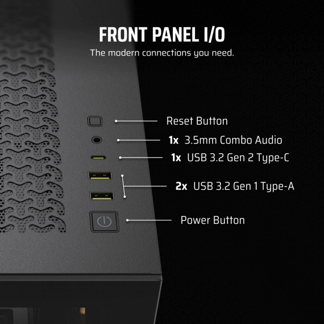 Računalno kućište Mid-Tower 3500X ICUE LINK RGB TG crna