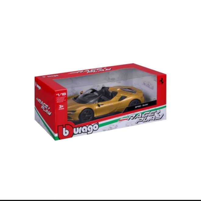 Bburago Ferrari SF90 Spider 1:18 - Žuta