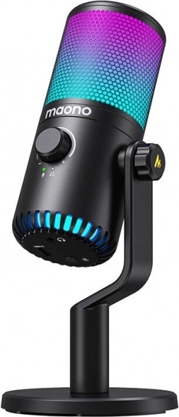 gaming USB mikrofon Maono DM30RGB s RGB pozadinskim osvjetljenjem (crni)