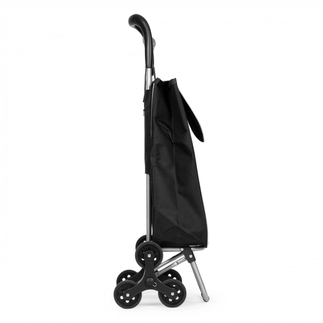 Košarica za kupnju, 25 l, 6 kotača, metalni okvir, crna