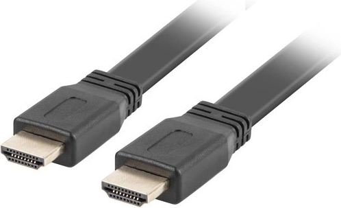 Crni ravni HDMI kabel v2.0 5 m