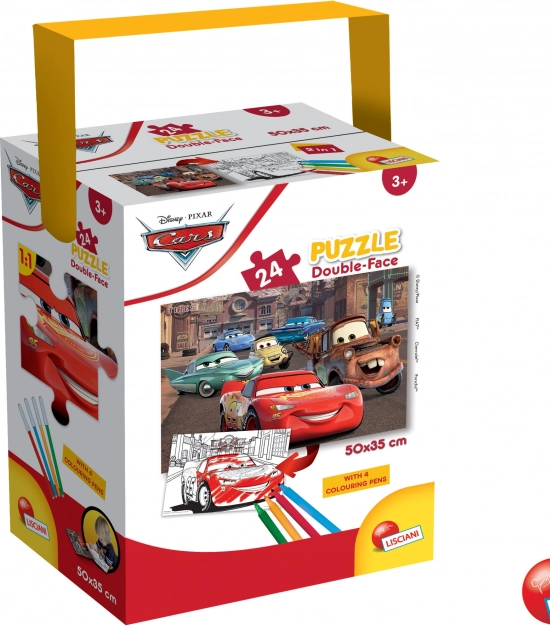Dječje puzzle Cars: dvostrane, 24 dijelova