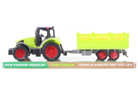 Plastični traktor s prikolicom za pakete