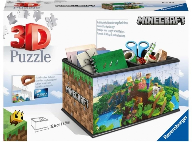 Ravensburger 3D puzzle MINECRAFT spremnik/škrinja (108 dijelova)