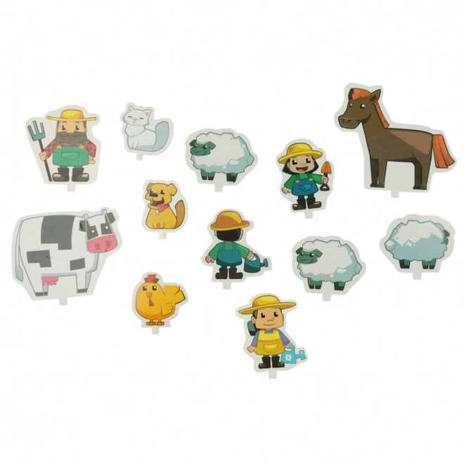 Građevinski blokovi Mini Waffle - Farmer Veliki set blistera