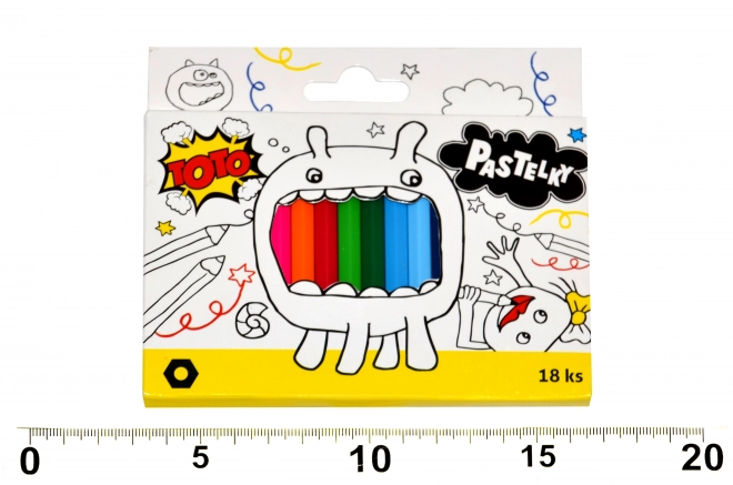 Kratke pastelne bojice 18 kom
