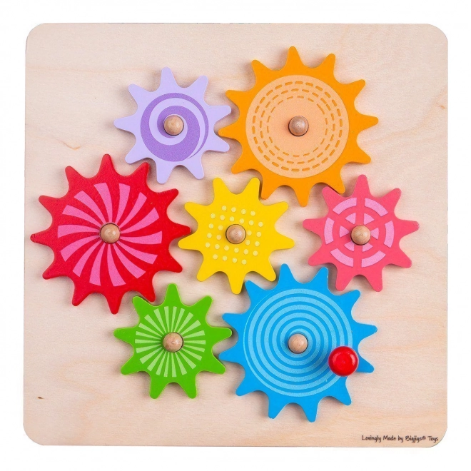 Bigjigs Toys Šarena Zupčanici za Djecu